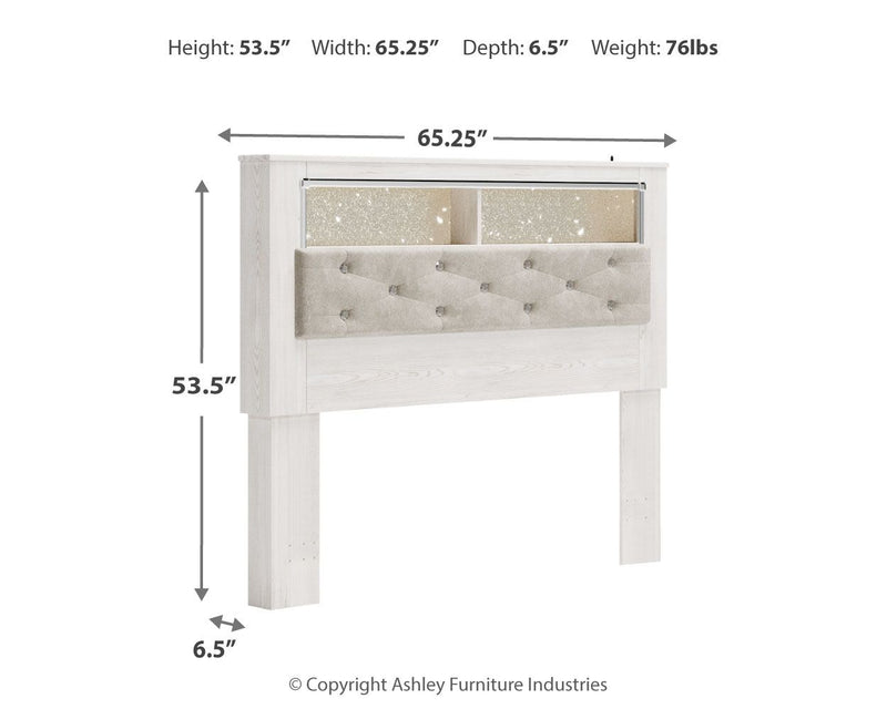 Altyra - Panel Bookcase Headboard - JaxCo Furniture