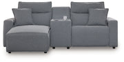 ModMax II - Salt And Pepper - Reclining Sectional - JaxCo Furniture