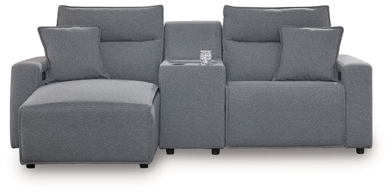 ModMax II - Salt And Pepper - Reclining Sectional - JaxCo Furniture