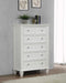 Sandy Beach - 5-drawer Chest - JaxCo Furniture