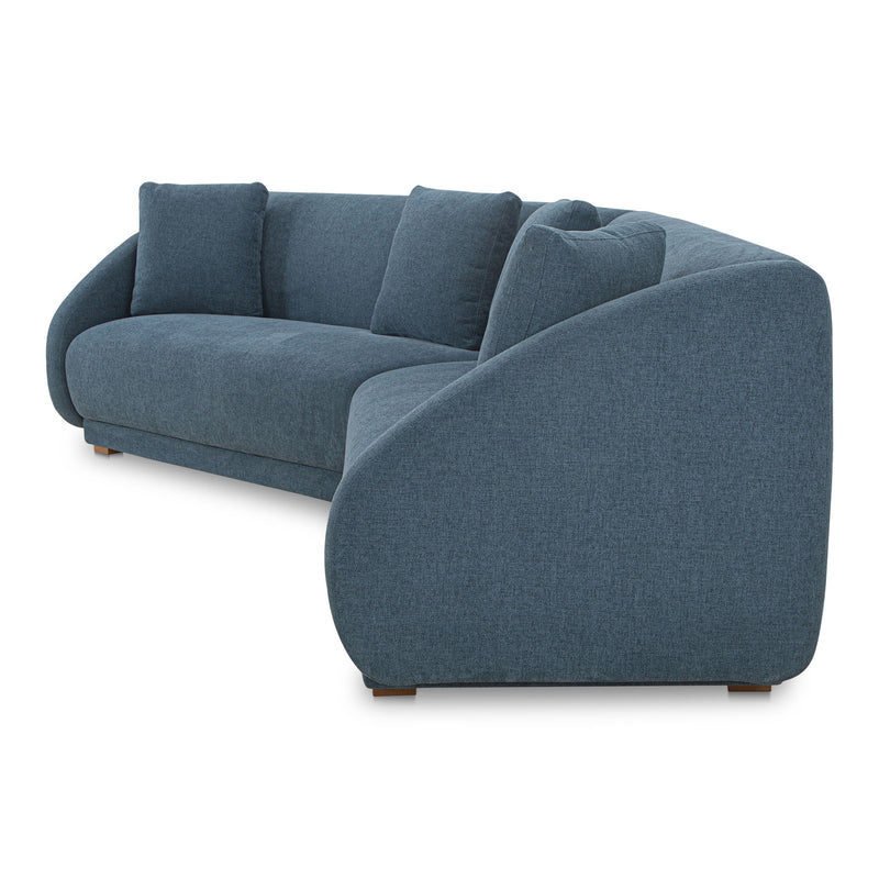 Fraser - 2 Piece Modular Sofa - Deep Blue - JaxCo Furniture