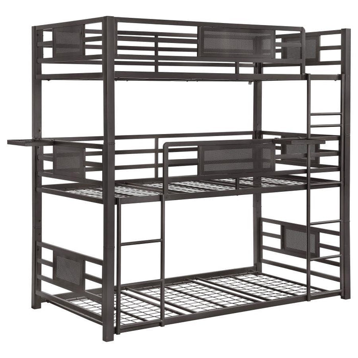 Rogen - Triple Bunk Bed - JaxCo Furniture