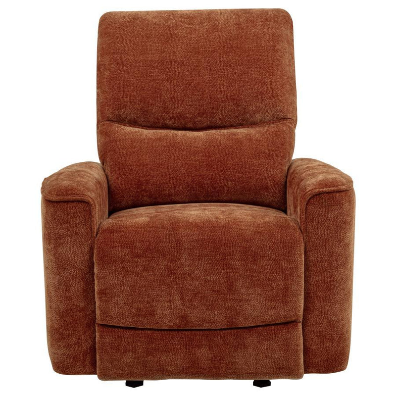 Navarro - Chenille Upholstered Glider Recliner - JaxCo Furniture
