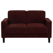 Ruth - Upholstered Track Arm Loveseat - JaxCo Furniture