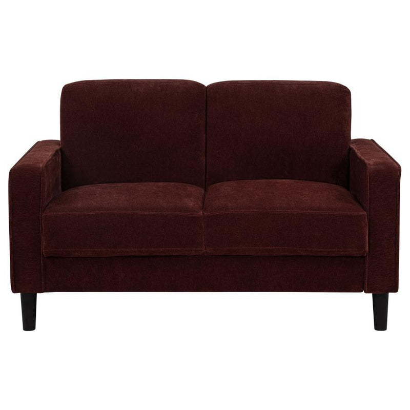 Ruth - Upholstered Track Arm Loveseat - JaxCo Furniture