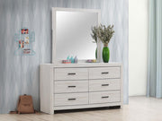 Brantford - 6-Drawer Dresser With Mirror - JaxCo Furniture