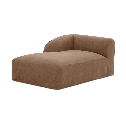 Isla - Left Arm Facing Chaise - Light Brown - JaxCo Furniture