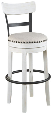 Valebeck -  Tall Upholstered Swivel Barstool - JaxCo Furniture