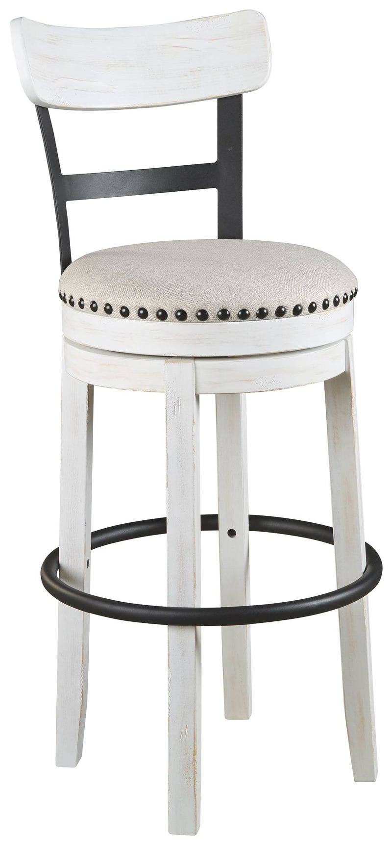 Valebeck -  Tall Upholstered Swivel Barstool - JaxCo Furniture