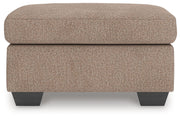 Triston-Peaks - Suede - Ottoman - JaxCo Furniture