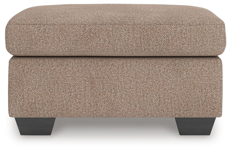 Triston-Peaks - Suede - Ottoman - JaxCo Furniture