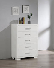 Jessica - 5-Drawer Bedroom Chest - JaxCo Furniture