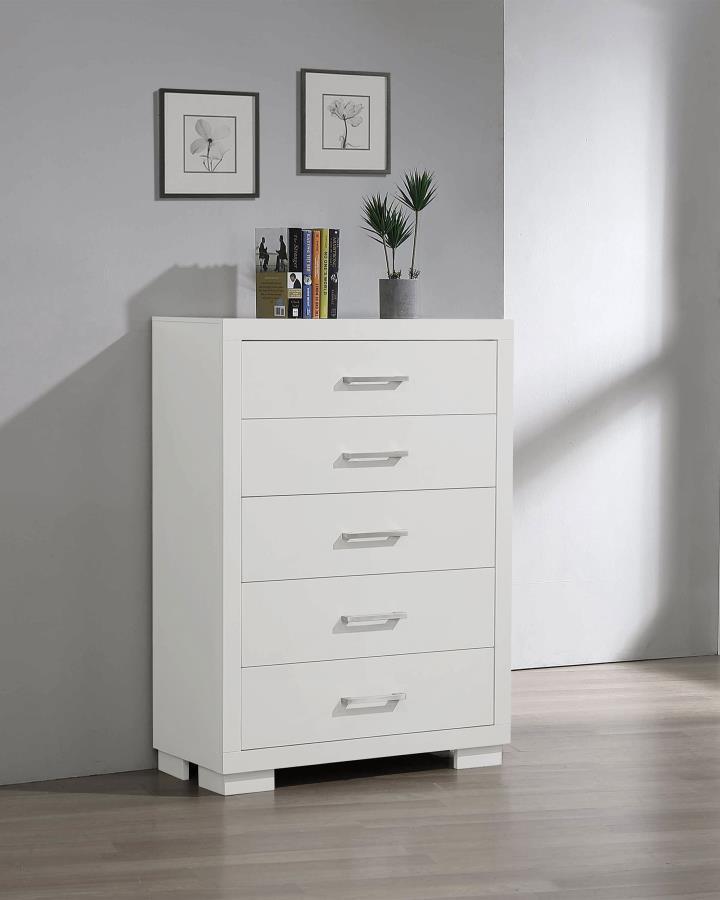 Jessica - 5-Drawer Bedroom Chest - JaxCo Furniture