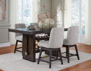 Burkhaus - Rectangular Counter Table Set - JaxCo Furniture
