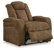 Wolfridge - Brindle - Power Recliner/Adj Headrest - JaxCo Furniture