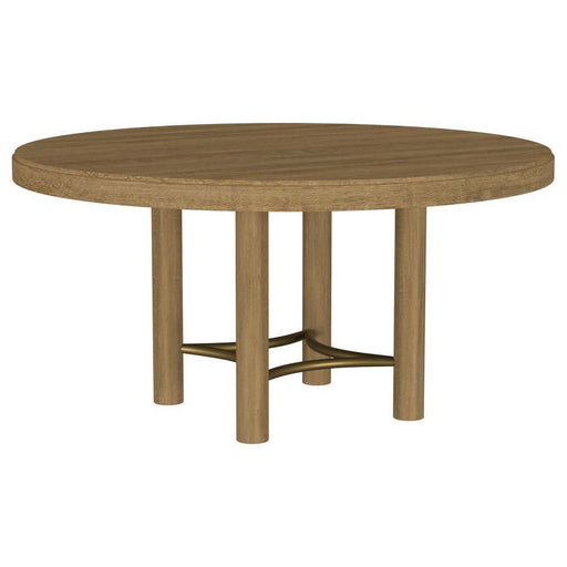 Arini - 60" Round Wood Dining Room Table - Sand Wash - JaxCo Furniture