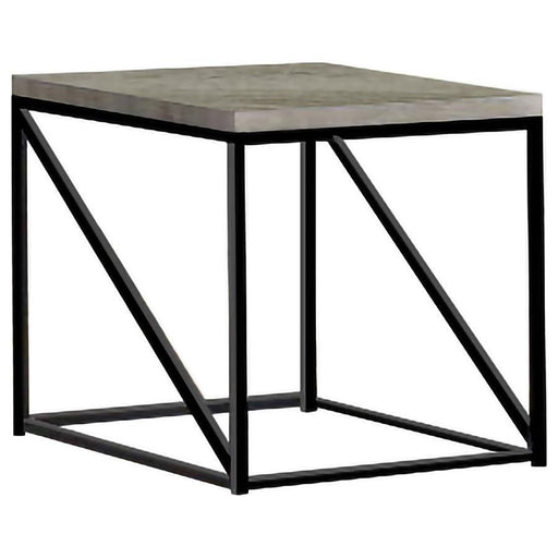 Birdie - Square Engineered Wood End Table - Sonoma Gray - JaxCo Furniture