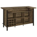 Bellemore - Freestanding Home Bar Wine Cabinet - Rustic Oak - JaxCo Furniture