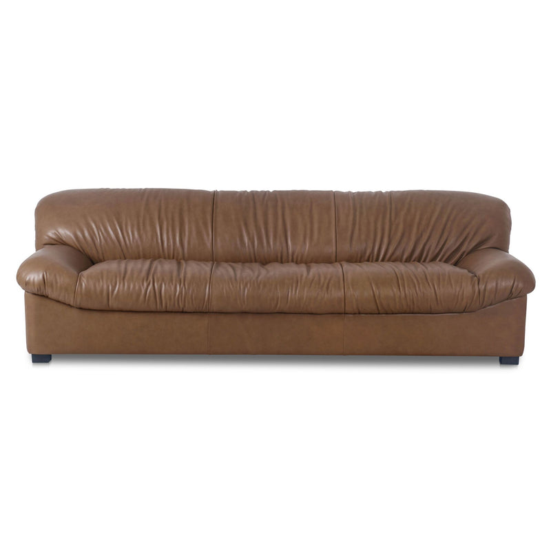 Halston - Stationary Sofa - Dark Brown - JaxCo Furniture