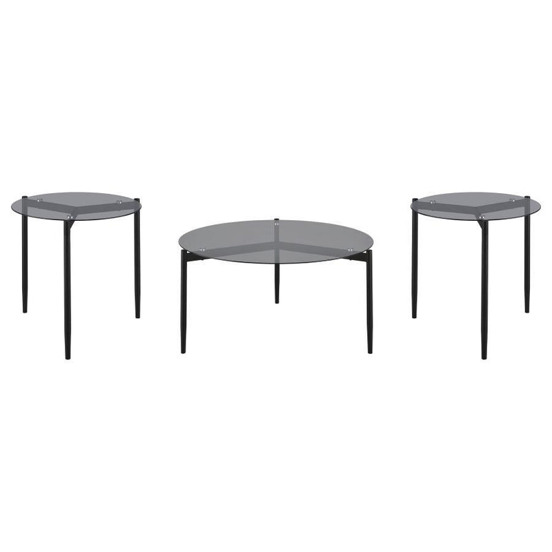 Rosalie - Round Coffee And End Table Set - JaxCo Furniture