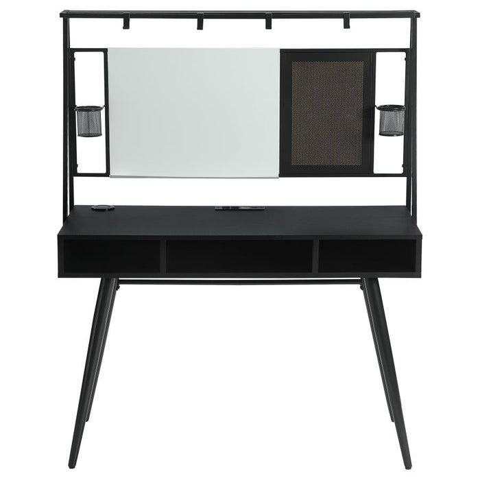 Jessie - Writing Desk With Whiteboard And USB - Black - JaxCo Furniture