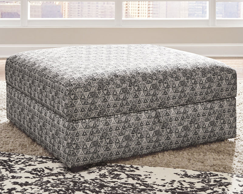 Kellway - Bisque - Ottoman With Storage - JaxCo Furniture