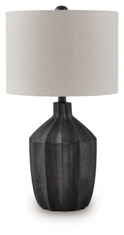 Jilton - Black - Poly Table Lamp - JaxCo Furniture