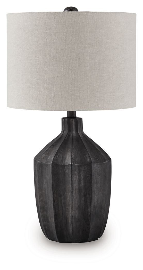 Jilton - Black - Poly Table Lamp - JaxCo Furniture