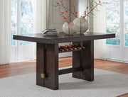 Burkhaus - Dark Brown - Rectangular Dining Room Counter Table - JaxCo Furniture