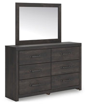 Hollivern - Dark Gray - Dresser And Mirror - JaxCo Furniture