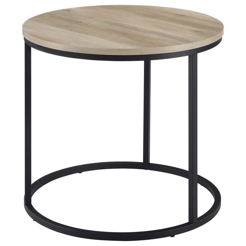 Lainey - Round Faux Marble Side End Table - JaxCo Furniture