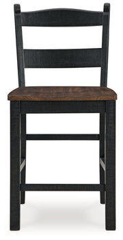 Valebeck - Black / Brown - Barstool (Set of 2) - JaxCo Furniture