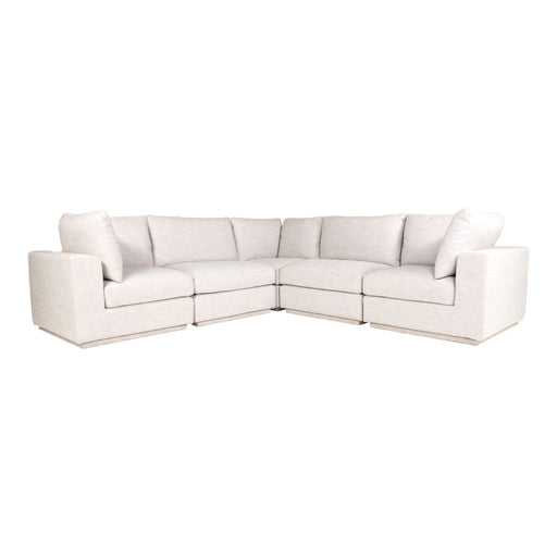 Justin - Classic L Modular Sectional - Taupe - JaxCo Furniture