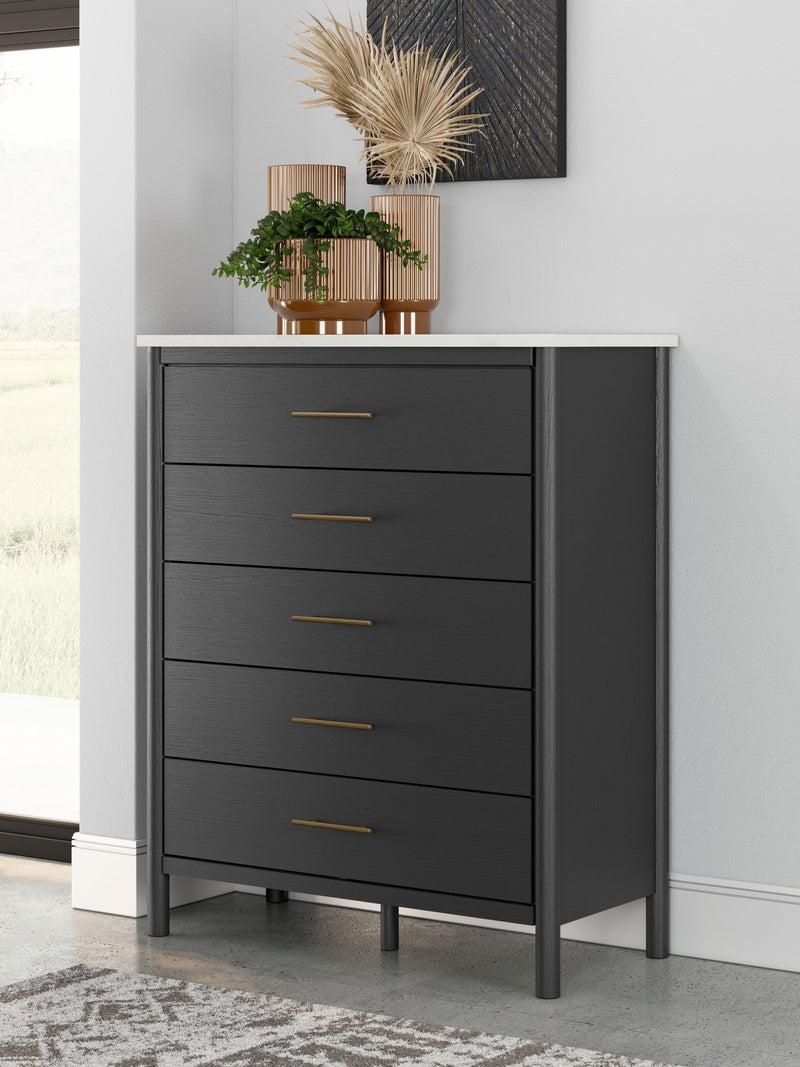 Cadmori - Five Drawer Wide Chest - JaxCo Furniture