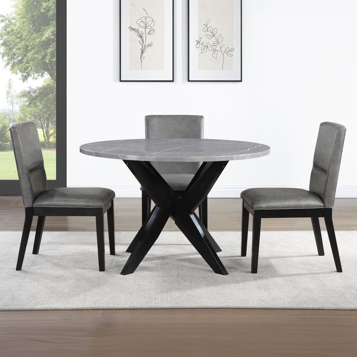 Amy - 5 Piece Dining Set - Gray - JaxCo Furniture