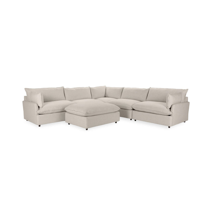 Caplan - 6 Piece Modular Sectional With Ottoman - JaxCo Furniture