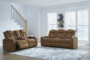 Wolfridge - Brindle - 2 Pc. - Power Reclining Sofa, Power Reclining Loveseat With Console - JaxCo Furniture