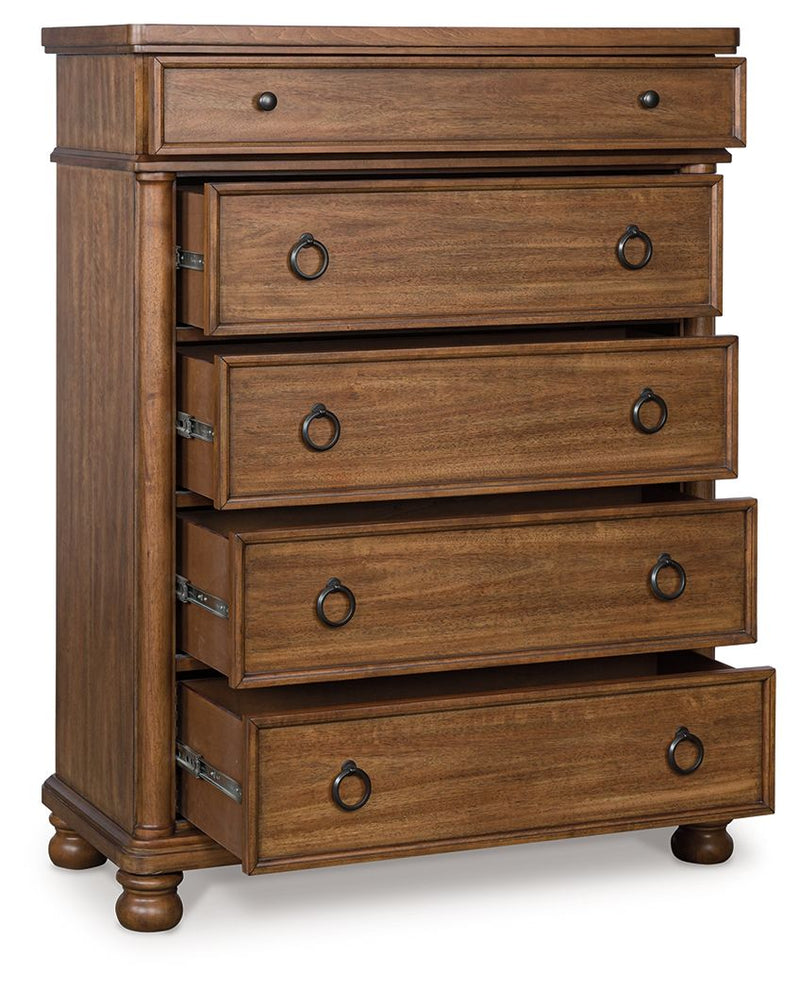 Rowlenstown - Five Drawer Chest - JaxCo Furniture
