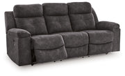 Brysonview - Reclining Sofa - Charcoal - JaxCo Furniture