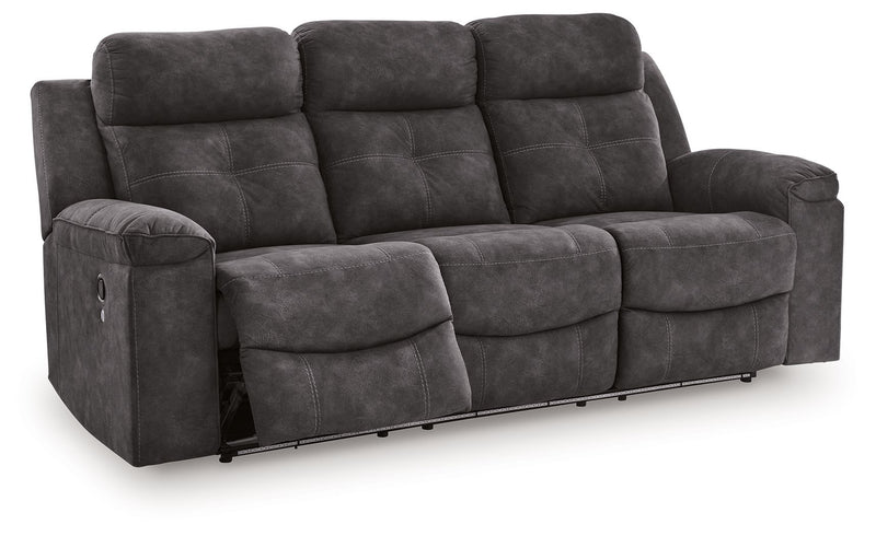 Brysonview - Reclining Sofa - Charcoal - JaxCo Furniture
