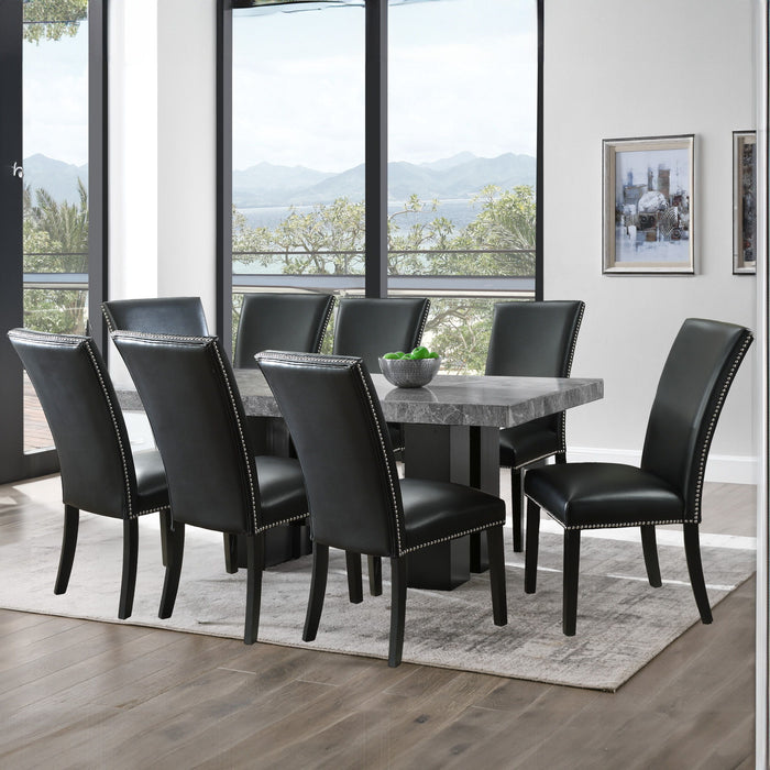 Camila - Rectangular Dining Set - Gray Top - JaxCo Furniture