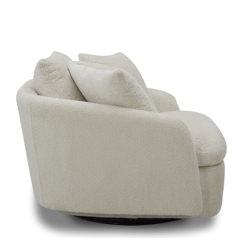 Boomer - Large Swivel Chair with 2 Pillows - JaxCo Furniture