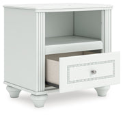 Kozlani - One Drawer Night Stand - White - JaxCo Furniture