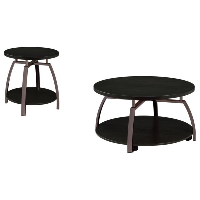 Dacre - Round Coffee And End Table Set - JaxCo Furniture