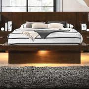 Jessica - Wood LED Panel Bed - JaxCo Furniture