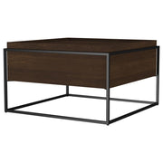 Fulton - Square - Mango Wood Coffee Table - Dark Brown - JaxCo Furniture