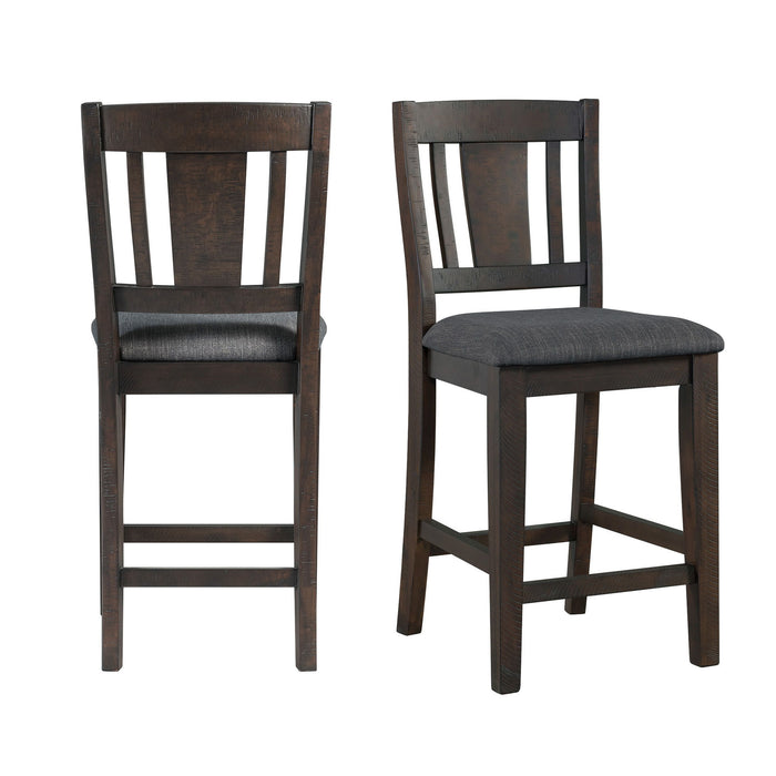 Cash - Counter Height Side Chair (Set of 2) - Gray - JaxCo Furniture