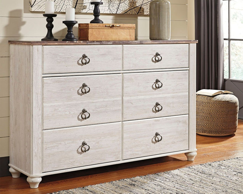 Willowton - Dresser, Mirror - JaxCo Furniture
