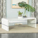 Airell - Rectangular Coffee Table With Shelf - White High Gloss - JaxCo Furniture