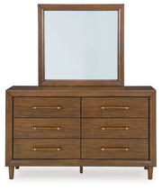 Lyncott - Brown - Dresser And Mirror - JaxCo Furniture